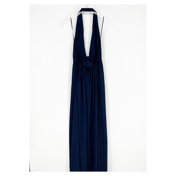 Show Me Your MuMu Luna Halter Maxi Dress M Blue - Picture 2 of 7